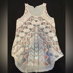 Express sequin tank top💎